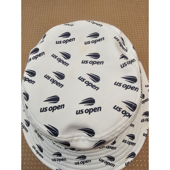 US Open Bucket Hat Multi-logo One Size White - Picture 2 of 10